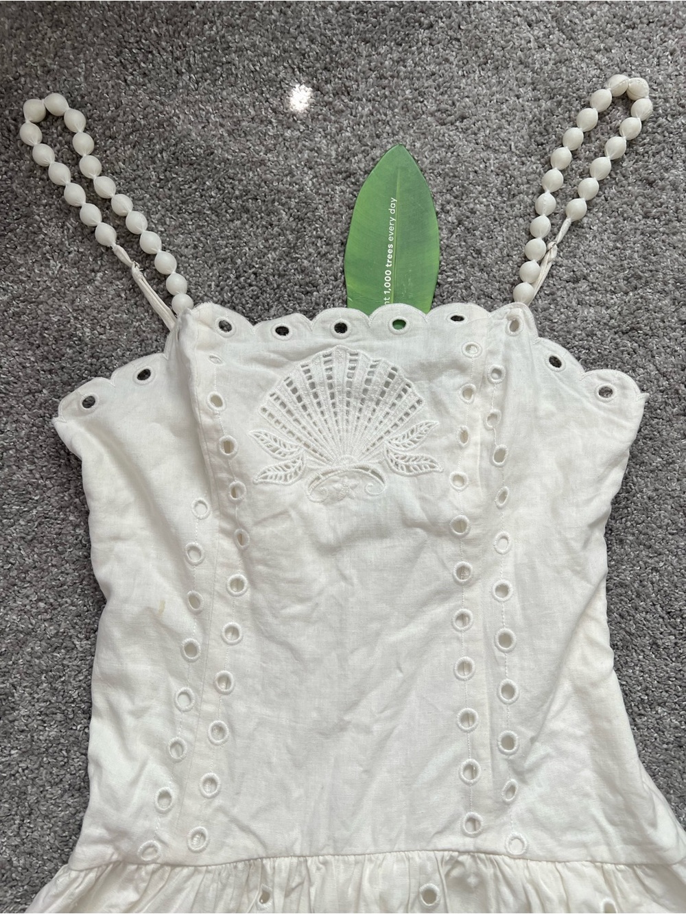 Farm Rio White Off Richilieu Midi Dress NWT - Picture 5 of 13